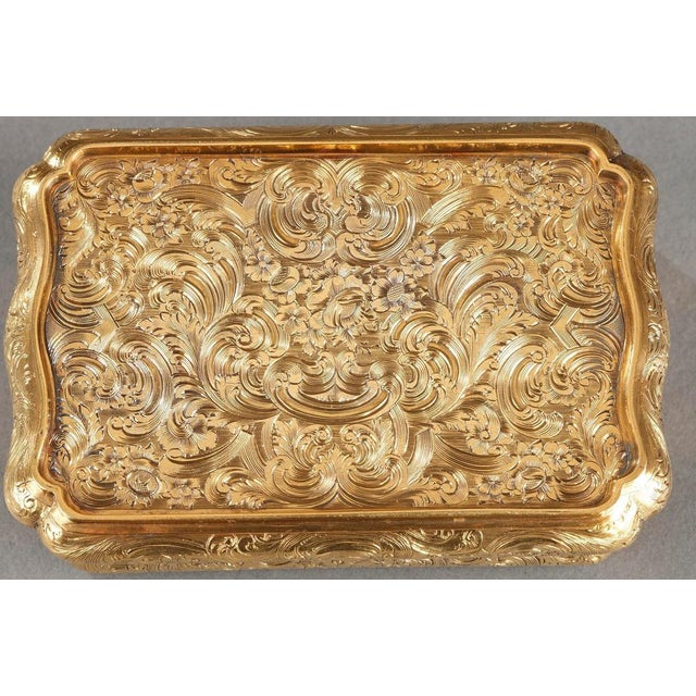 Gold Mid-19th Century Hanau Gold Box, 1850s For Sale - Image 8 of 18