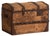 Large Antique Washed Wood Trunk, 1900 For Sale