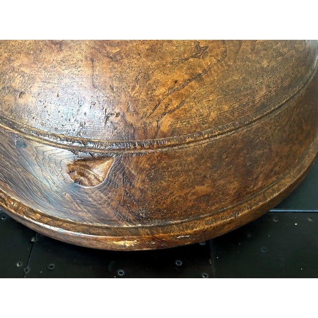 Large Antique American Burl Bowl For Sale - Image 10 of 17
