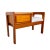 Mid-Century Modern Mid-Century Modern Teak Telephone Bench With Alabaster Boucle, 1980s For Sale - Image 3 of 11