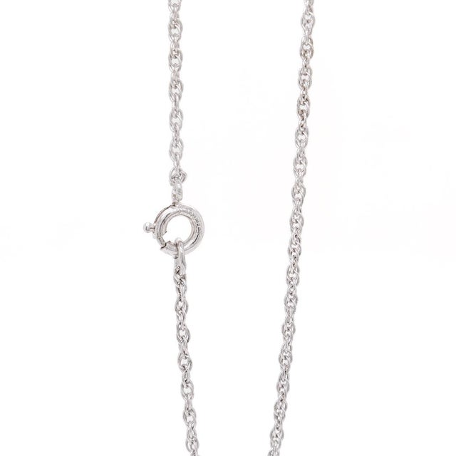 Tiffany & Co Elsa Peretti Open Heart Sterling Silver Pendant for a Necklace For Sale - Image 12 of 12