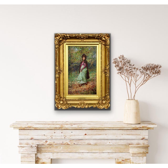 William Breakspeare, A Rendezvous in the Park in Autumn, Oil Painting For Sale - Image 13 of 18