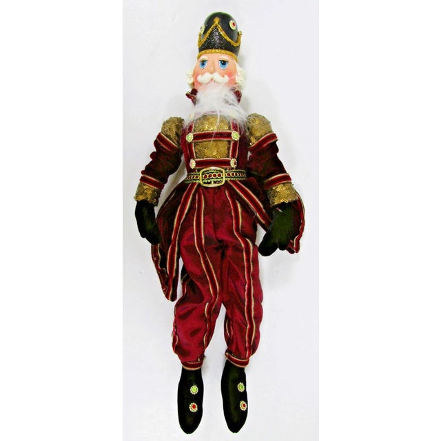 Red 1990s Two Katherine's Collection Nutcracker Shelf Sitter Dolls Christmas Castle Theme For Sale - Image 8 of 12