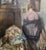 The Girl in the Mirror - 1910s Oil Painting For Sale - Image 4 of 9