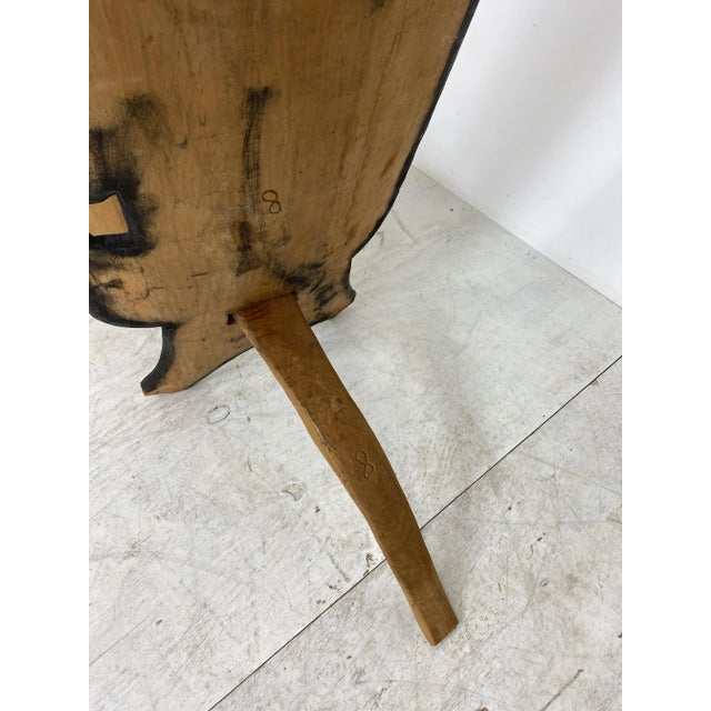 1960s African Hand Carved Tribal Chair, 1960s For Sale - Image 5 of 12