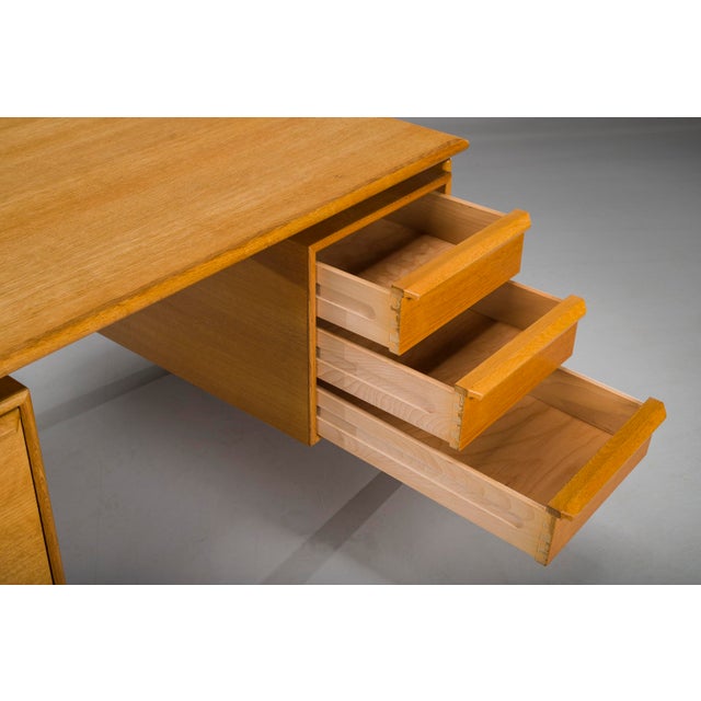 1970s Mid-Century Oak Freestanding Desk from GV Møbler, 1970s For Sale - Image 5 of 18
