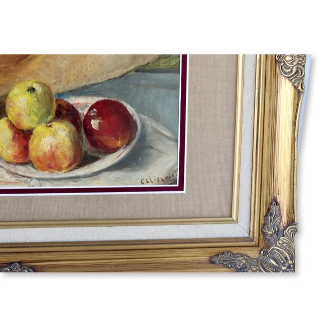 French Early 1900s French Still Life Oil Painting For Sale - Image 3 of 3