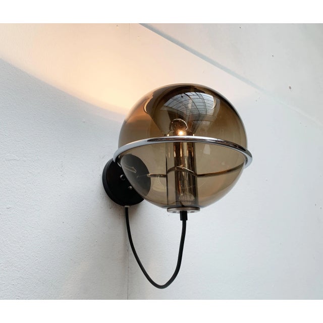Mid-Century Dutch Space Age Wall Lamps by Frank Ligtelijn for Raak, Set of 2 For Sale - Image 3 of 18