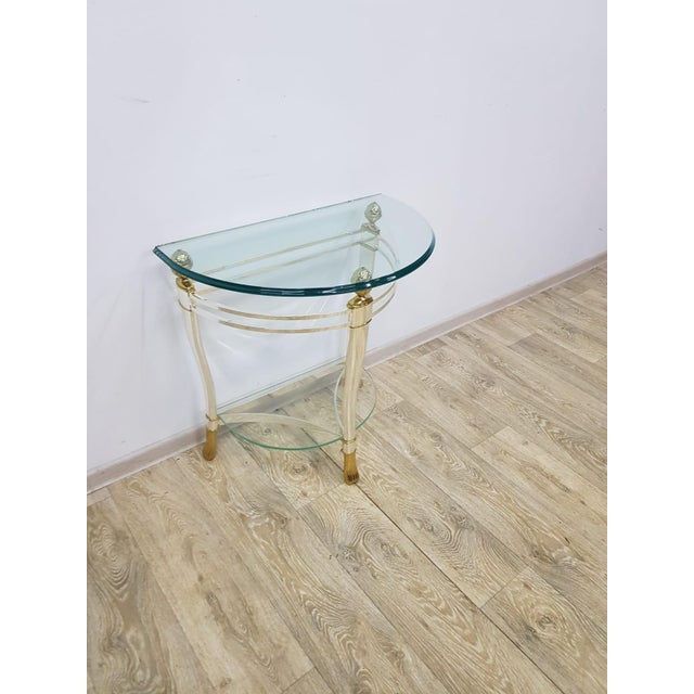 Hollywood Regency Italian Console by Luigi Della Maddalena, Italy, 1970s-1980s For Sale - Image 3 of 14