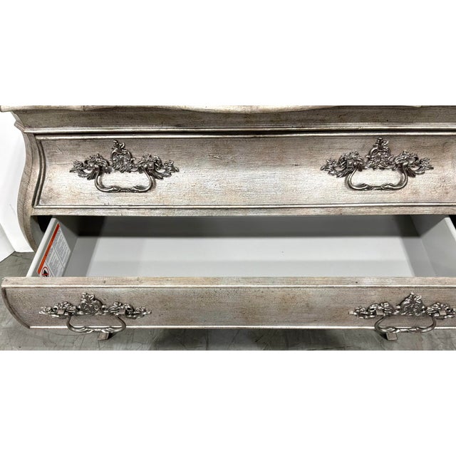 Wood Hooker Traditional Antique Silver Sanctuary Nightstands Pair For Sale - Image 7 of 9