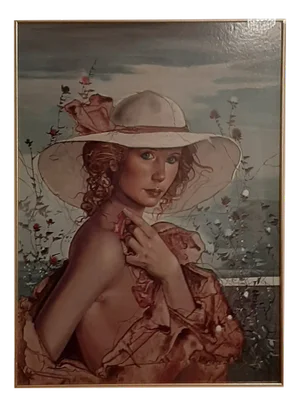 Alfio Presotto, Flora, 1970s, Oil on Panel, Framed