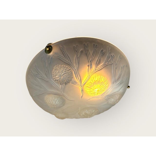 Glass Art Deco Pendant, France, 1920s For Sale - Image 7 of 13