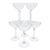 Vintage Japanese Hoya Crystal Champagne Coupes – Set of 6 With Case For Sale