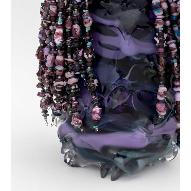 Glass Laura Donefer "Amulet Basket" Glass Sculpture For Sale - Image 7 of 14