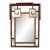 Vintage Palm Beach Regency Red Faux Tortoiseshell & Parcel Gilt Wall Mirror- Newly Painted For Sale