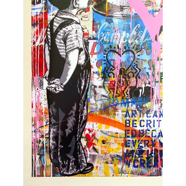 Mr. Brainwash " All My Love " Rare Lithograph Print Pop Art Poster For Sale In Kansas City - Image 6 of 12
