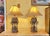 Pair of Ornate Bronze Table Lamps With Scrollwork Base and Bell Shades by Anthony California For Sale - Image 12 of 12