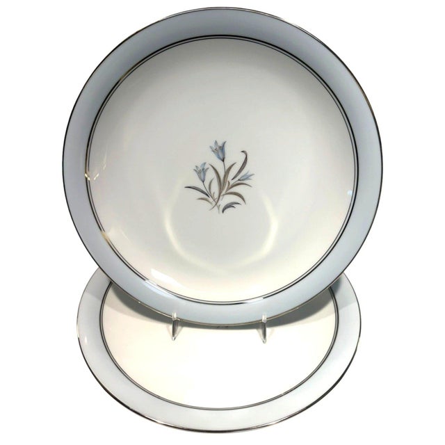 Beautiful vintage Noritake Bluebell #5558 fine china dinner plates, offered as a set of two. Made in Japan, these elegant...