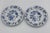Blue Danube 1950's Danube Blue Onion Blue & White Salad Plate Set Ribbon Hallmark Logo - 2pc For Sale - Image 4 of 7
