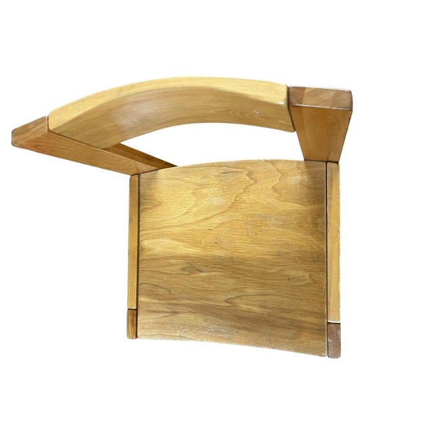 Wood Vintage Thonet Maple Saddle Seat Chair’s - Set of 8 For Sale - Image 7 of 12