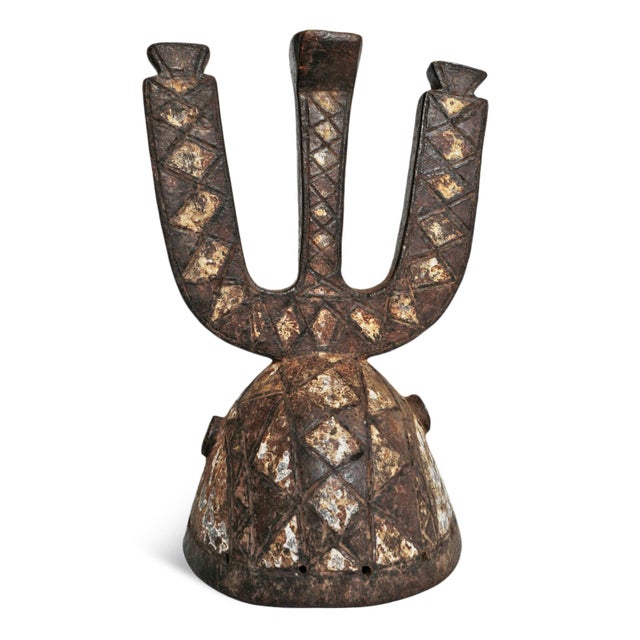 Antique Burkina Faso African Helmet Mask For Sale - Image 4 of 7