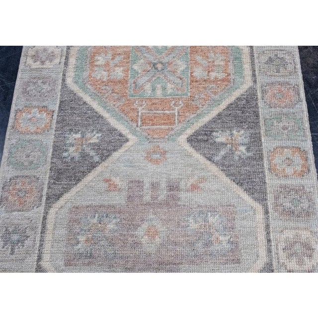 Turkish Oushak Rug 2'10" x 6'8" For Sale In Houston - Image 6 of 8