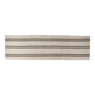 Oushak Vintage Stripe Kilim Runner For Sale