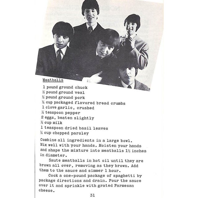 "Singers & Swingers in the Kitchen: The Scene-Makers Cook Book" 1967 Ashley, Roberta For Sale - Image 9 of 12