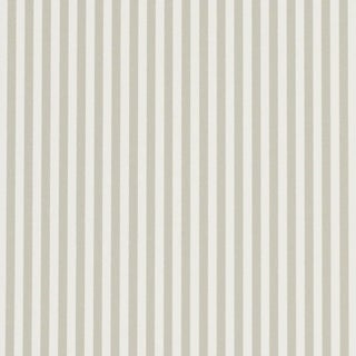 SAMPLE - Schumacher Emma Stripe Narrow Wallpaper In Stone For Sale