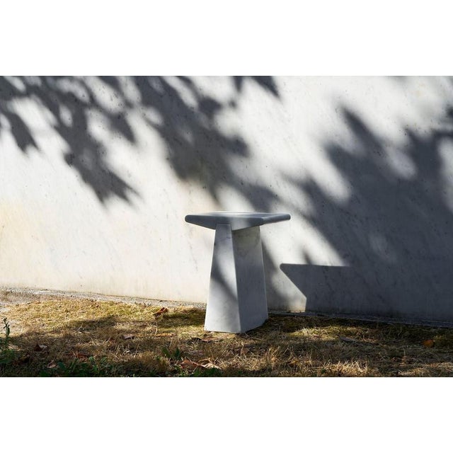 Alcm Console Table in Bianco Carrara Marble by Bufalini Design For Sale - Image 17 of 18