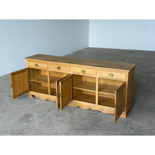 Mid-Century Modern Oak Sideboard from Hundstrup Møbelfabrik, 1970s For Sale - Image 9 of 15