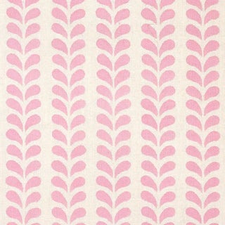 Schumacher X Molly Mahon Bindi Fabric in Pink For Sale