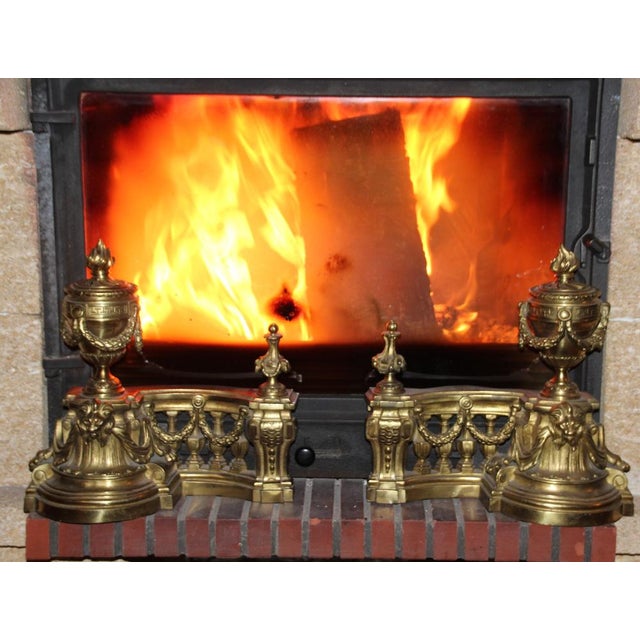 Bronze Fireplace Tool Set, Set of 8 For Sale - Image 10 of 18