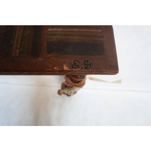 Swedish Allmoge Carved Folk Console Circa 1820 For Sale - Image 15 of 16