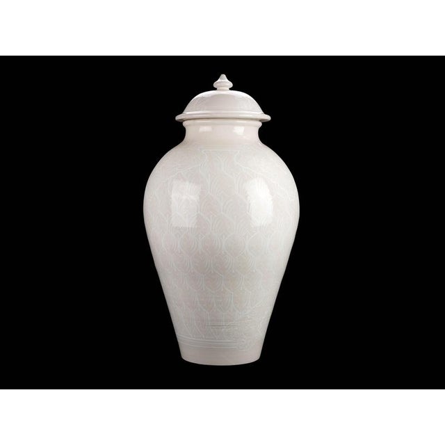 Contemporary White Lace Heritage Vase by Deblona For Sale - Image 3 of 8