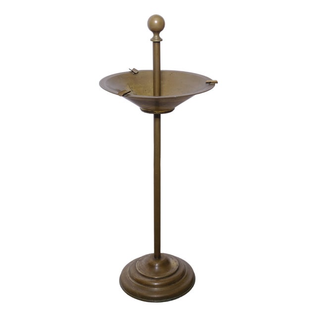 Brass Floor Ashtray, 1950s For Sale