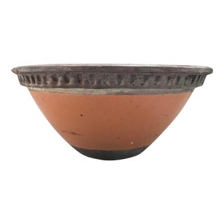 Vintage Mid Century Terracotta Red Clay Pot Vessel Pottery Planter For Sale