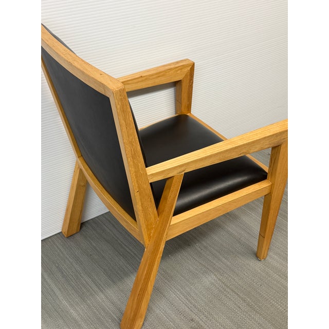 Black Maria Yee Merced Leather Arm Chair For Sale - Image 8 of 10