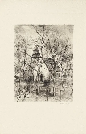 The Church - Original Etching by Michel Ciry - 1964 1964