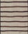 Textile Turkish Vintage Kilim Rug Ivory Brown Striped Anatolian Flatweave Wool For Sale - Image 7 of 12