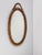 Glass Mid-Century Modern Italian Handcrafted Oval Cane and Bamboo Mirror in the style of Albini, 1960s For Sale - Image 7 of 15
