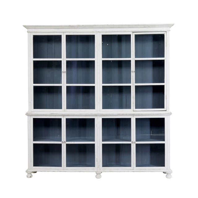 Hand-Painted Glazed Cabinet, 1890 For Sale - Image 9 of 9