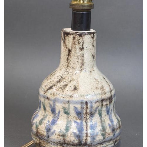 Mid-Century French Ceramic Table Lamp by Le Mûrier, Vallauris, 1960s For Sale - Image 9 of 13