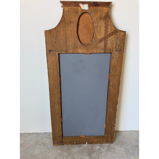 1960s Vintage Italian Hand-Painted Neoclassical Wall Mirror For Sale - Image 12 of 12