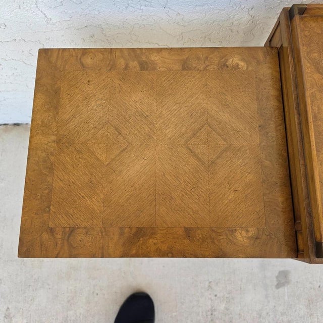1960s Mid Century Modern Walnut Nesting Tables by Heirloom Weiman Collection For Sale - Image 16 of 18