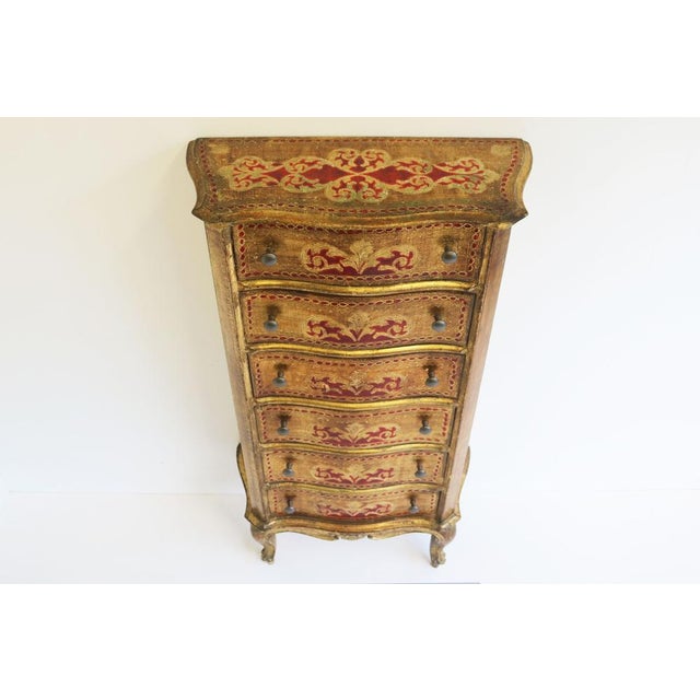 Tall Italian Renaissance Chest of Drawers, 1950 For Sale - Image 9 of 11