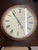 Wood Antique Mahogany School Clock with Fusee Movement For Sale - Image 7 of 7