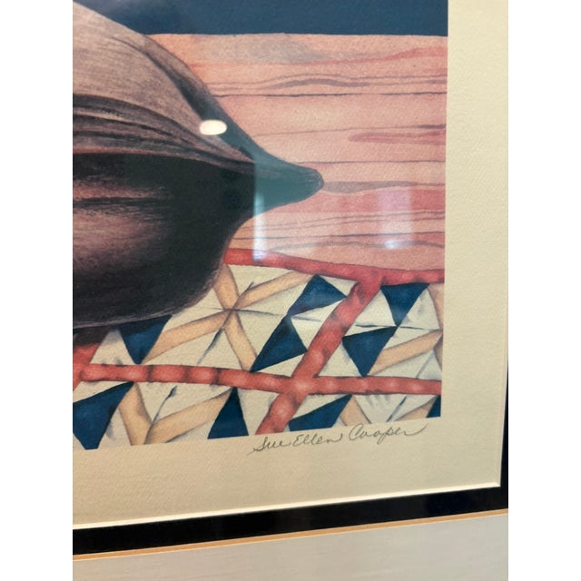Late 20th Century Large Pauline Eble Campanelli Signed Framed Duck Decoy Americana Print Art For Sale - Image 12 of 13