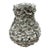 Vintage Italian Hand-Crafted Encrusted Floral Ceramic Vase For Sale
