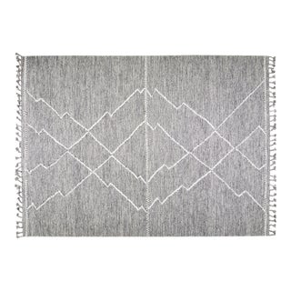 Contemporary Moroccan Hand Knotted Wool Rug,10'X14' For Sale